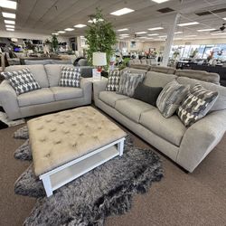 2 PC SOFA ND LOVESEAT 