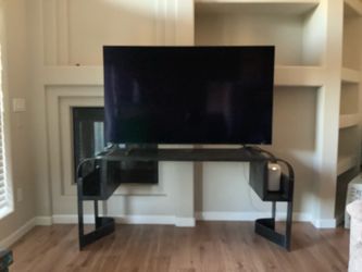 Industrial  Iron Metal Desk Console Table TV Stand