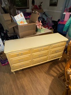 Solid old wooden dresser