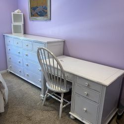 Antique Children Desk/Dresser/Chair Set