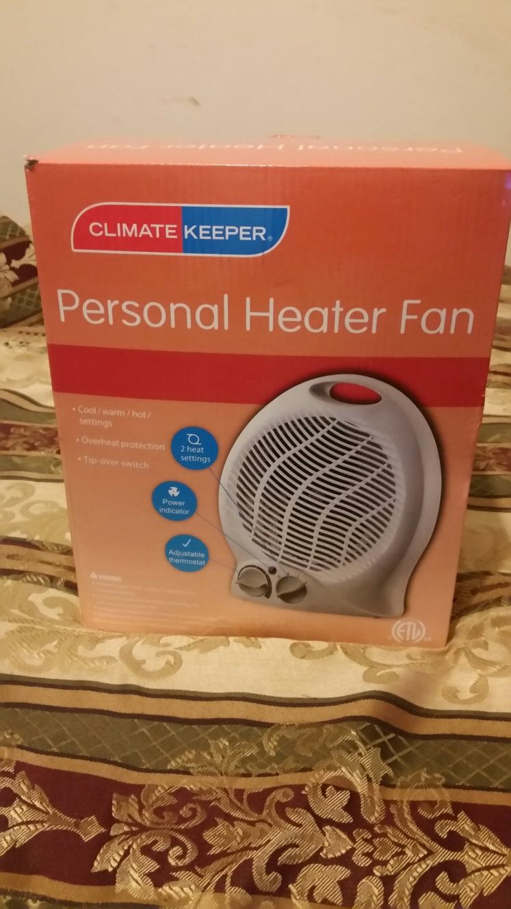 CLIMATE KEEPER PERSONAL FAN-HEATER. for Sale in Joliet, IL - OfferUp