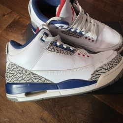 Air Jordan 3 Retro OG True Blue 2016 854262-106. size 8.5m