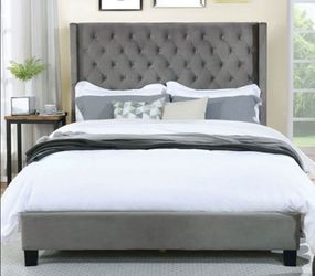 Brand New Grey Queen Bed Frame (Available in Eastern King)