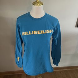 Billie Eilish Don't Smile At Me T Shirt Adult Size Medium Long Sleeves