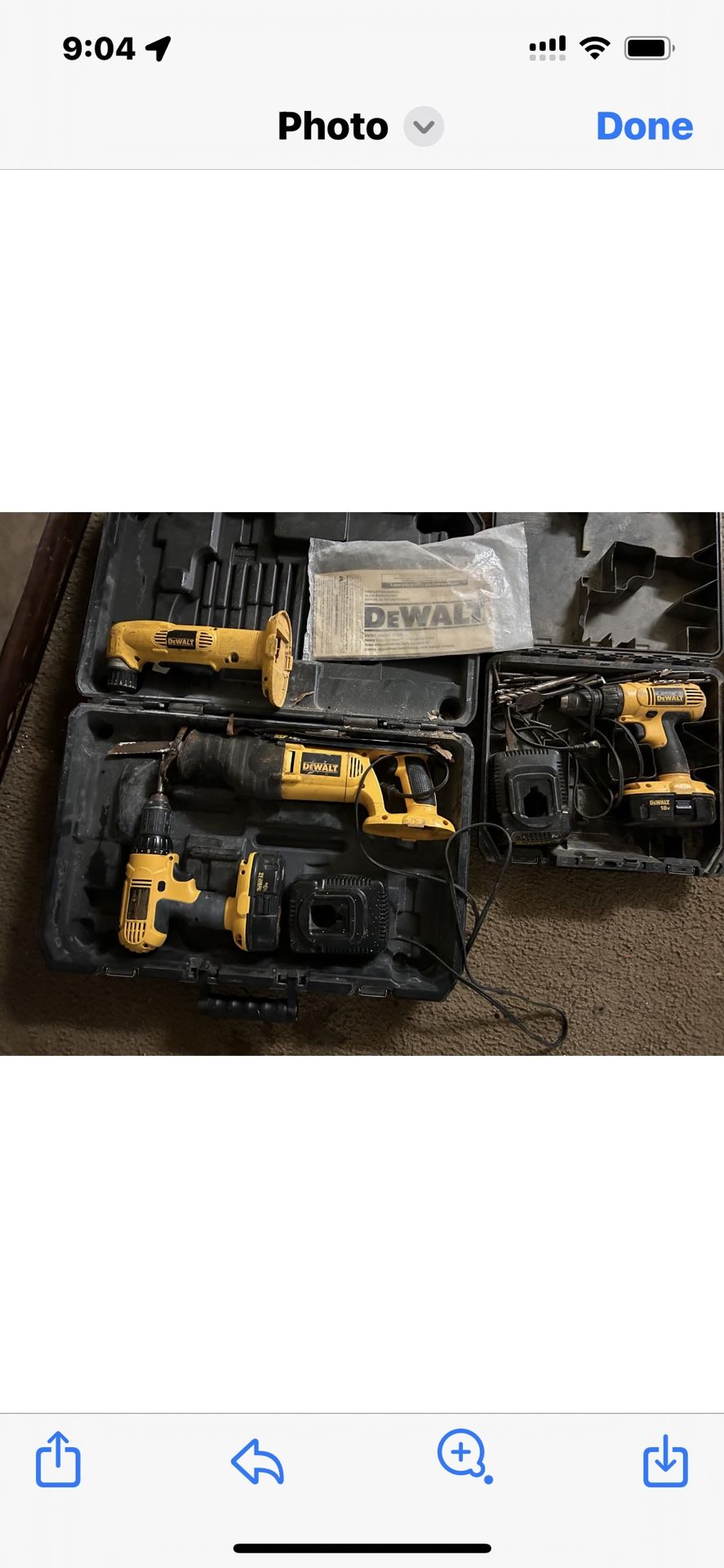 Dewalt Drill And Saws Comes With Charger And Battery