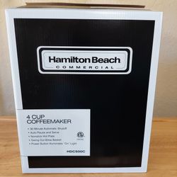 Hamilton Beach Commercial 4 Cup Coffemaker New