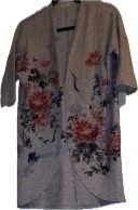 Floral printed over coat