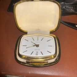 “salvest” German Made 2 Jewel Vintage Pocket Watch Case Connected WORKING