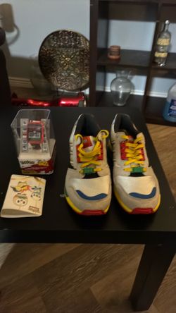 Pokémon watch and card book Lego and Adidas collaboration sneakers ZX 8000 TORSION