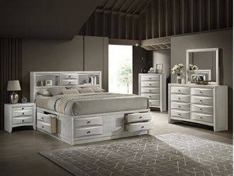 Furniture bedroom set and mattress set