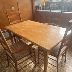 Kitchen Table and Four Chairs