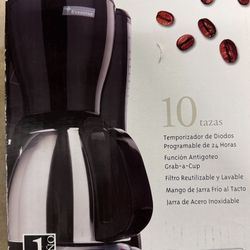 Everstar 10 Cup Coffee Maker. New In Open Box