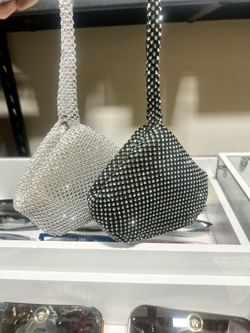 Women Sparkly Glitter Triangle Purse