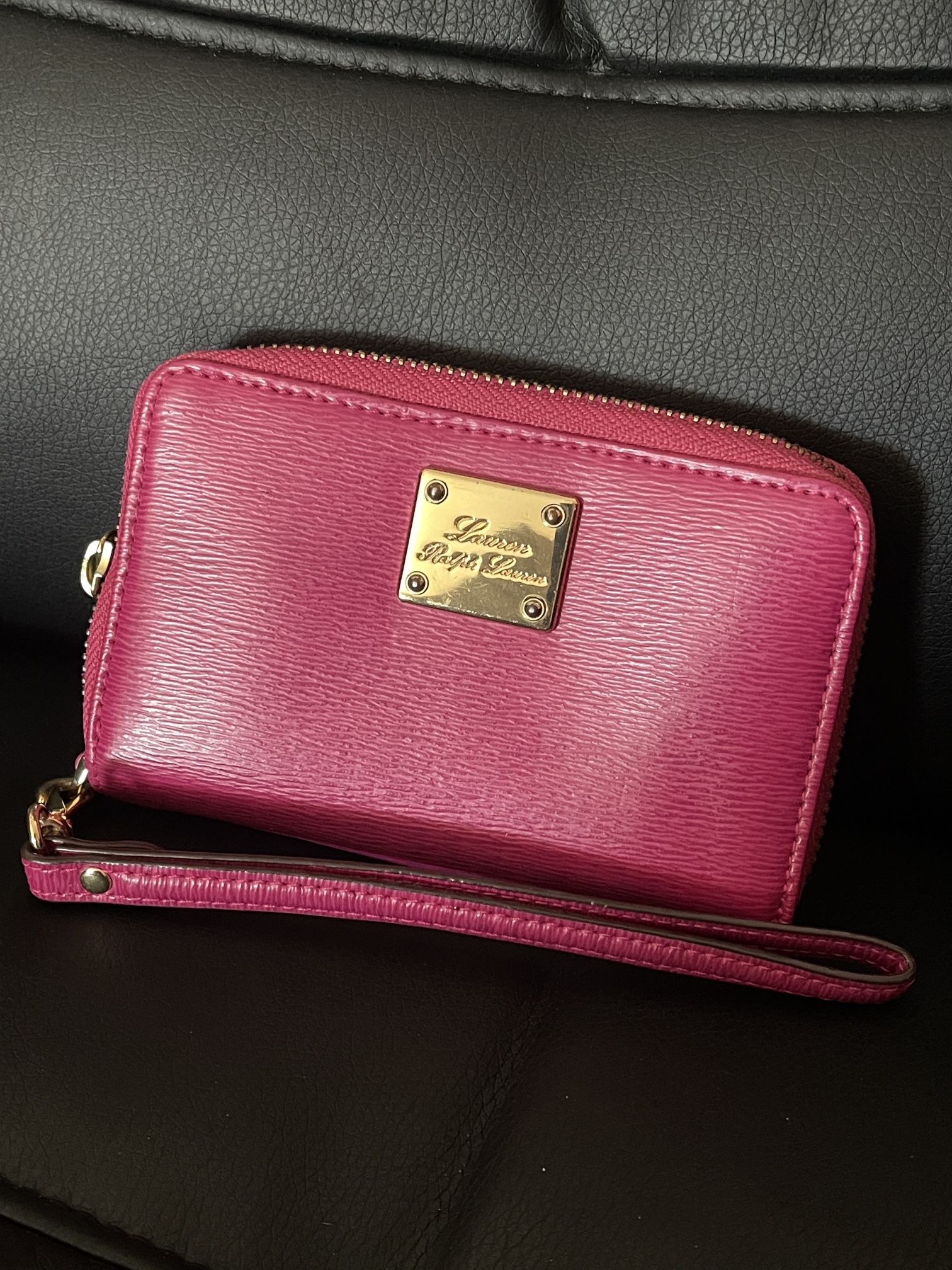 Ralph Lauren Women’s Wallet Newberry Pink Wristlet -