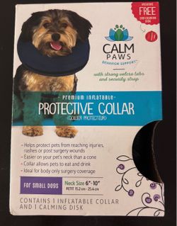 Calm Paws Inflatable Protective Collar Small Dogs