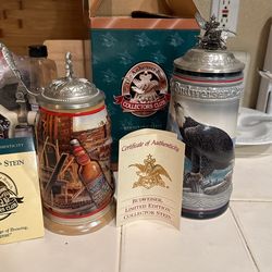 Budweiser Collectors Steins 