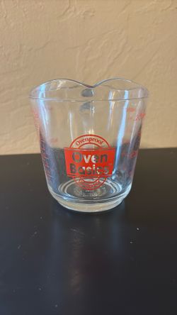 Vtg 80s Oven Basics Anchor Hocking Measuring 2 Cups