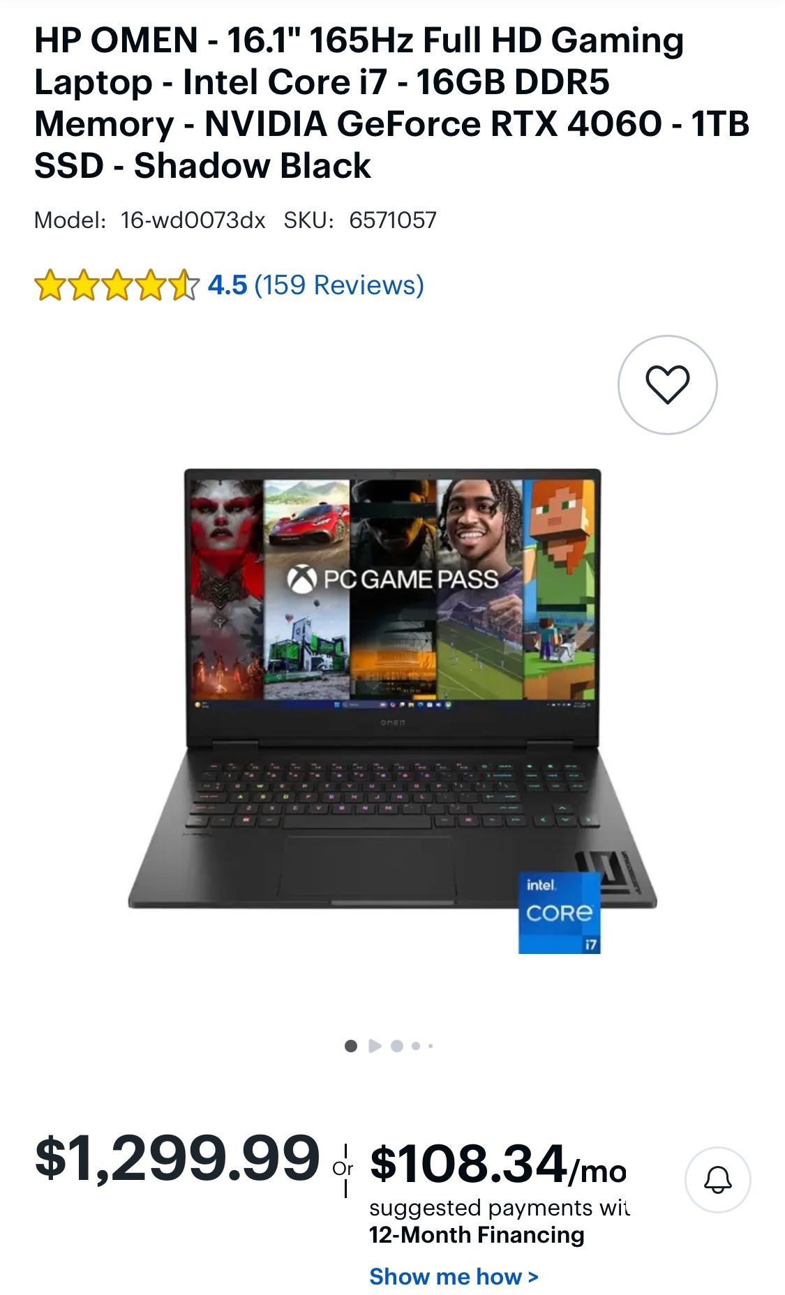 HP OMEN 16.1 