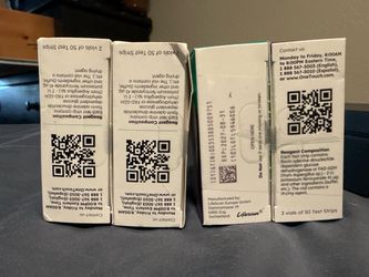 One touch test strips