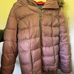 Eddie Bauer down jacket pink color