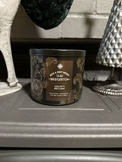New BRIDGERTON Limited Edition COLIN’S RETURN Bath & Body Works 3 Wick Candle