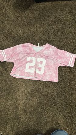 Pink jersey style shirt