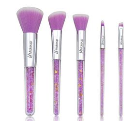 5pcs glitter makeup brush set