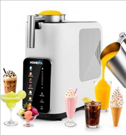 3-in-1 Slushie Machine, Ice Cream Maker & Frozen Drink Maker with 7 Preset Programs, No Ice Needed, 10 Mins Rapid Chill, 300oz/Hour, LED Display, 304