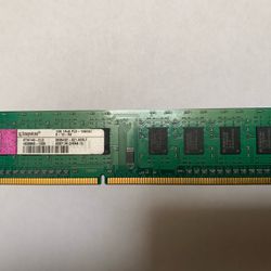 Kingston 1GB DDR3–1333 PC3–10600U 1RX8 Desktop Memory Module – 9-10–A0 – Tested Working