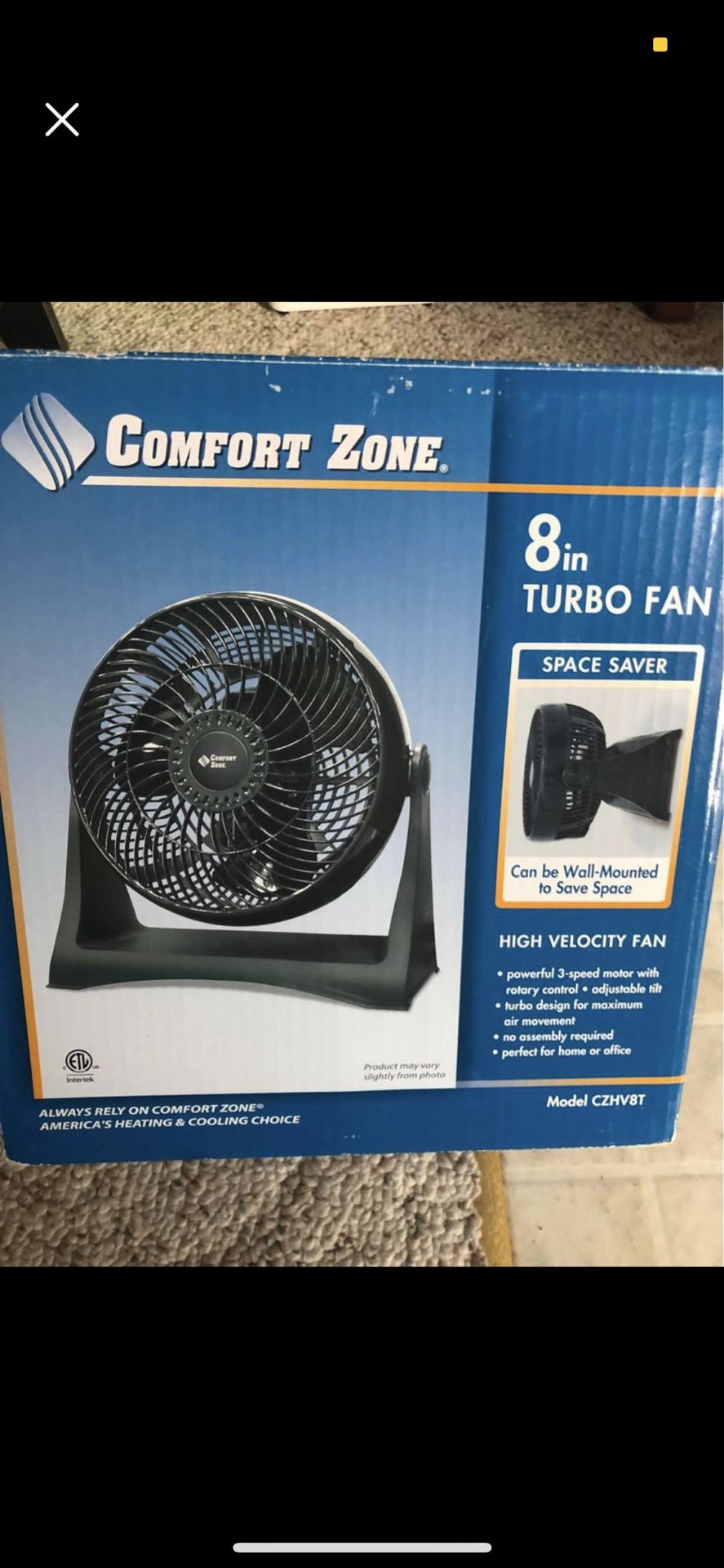 Comfort Zone Fan