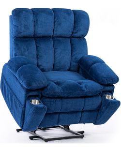 Dual Motor Power Lift Recliner with Adjustable Headrest