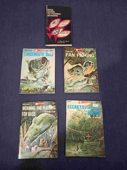 Vintage pocket Fishing Books