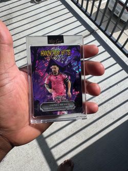 🔥 Lionel Messi 2/3 Wild Card Haunted Hits Monster Hunt Purple Holo SSP Rare