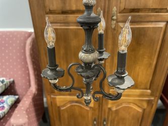 Rustic Brown Chandelier 