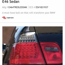 E46 Eagle Eye LED taillights
