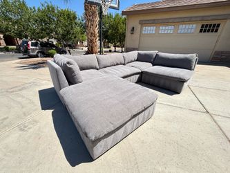 Gray Sectional Modular Cloud Couch - Free Delivery