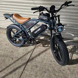 DEEPOWER Electric Bicycle, 20" x 4.0 Fat Tire Electric Bike, 1500W Peak Motor,