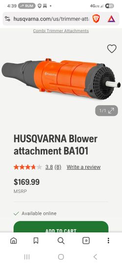 Husqvarna Weed Blower Attachment For LK 122
