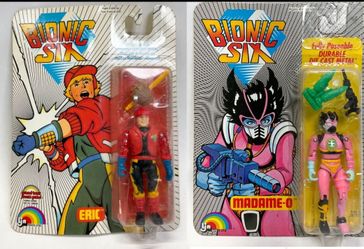 Bionic 6 figure lot Eric Madame-O MOC Vintage 80's Sealed Unopened Cartoon
