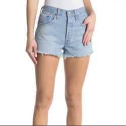 LEVI 501 HIGH WAISTED SHORTS
