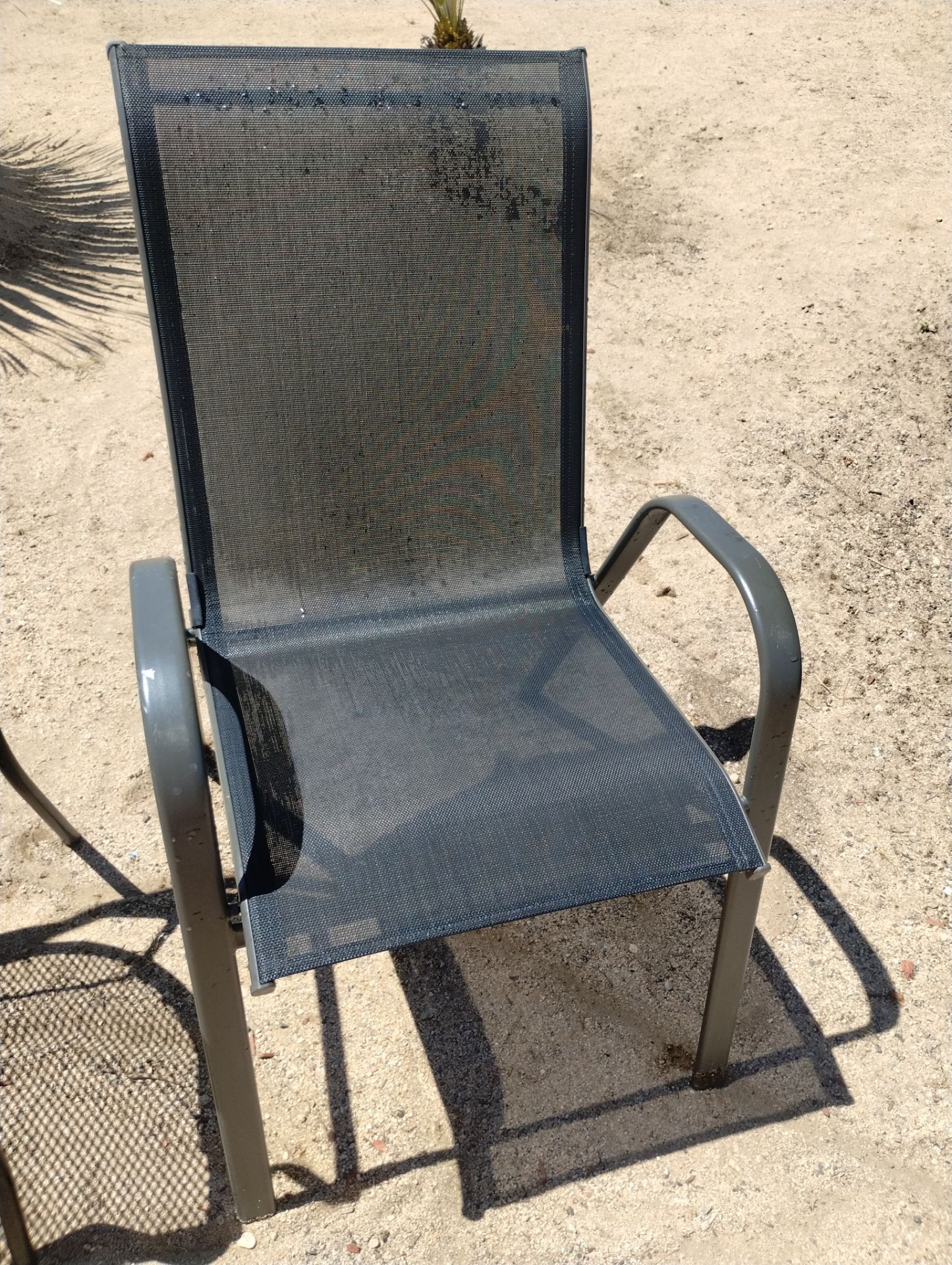 Black outdoor chair