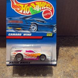 1997 HOT WHEELS CAMARO WIND COLLECTOR #599 WHITE 18551 