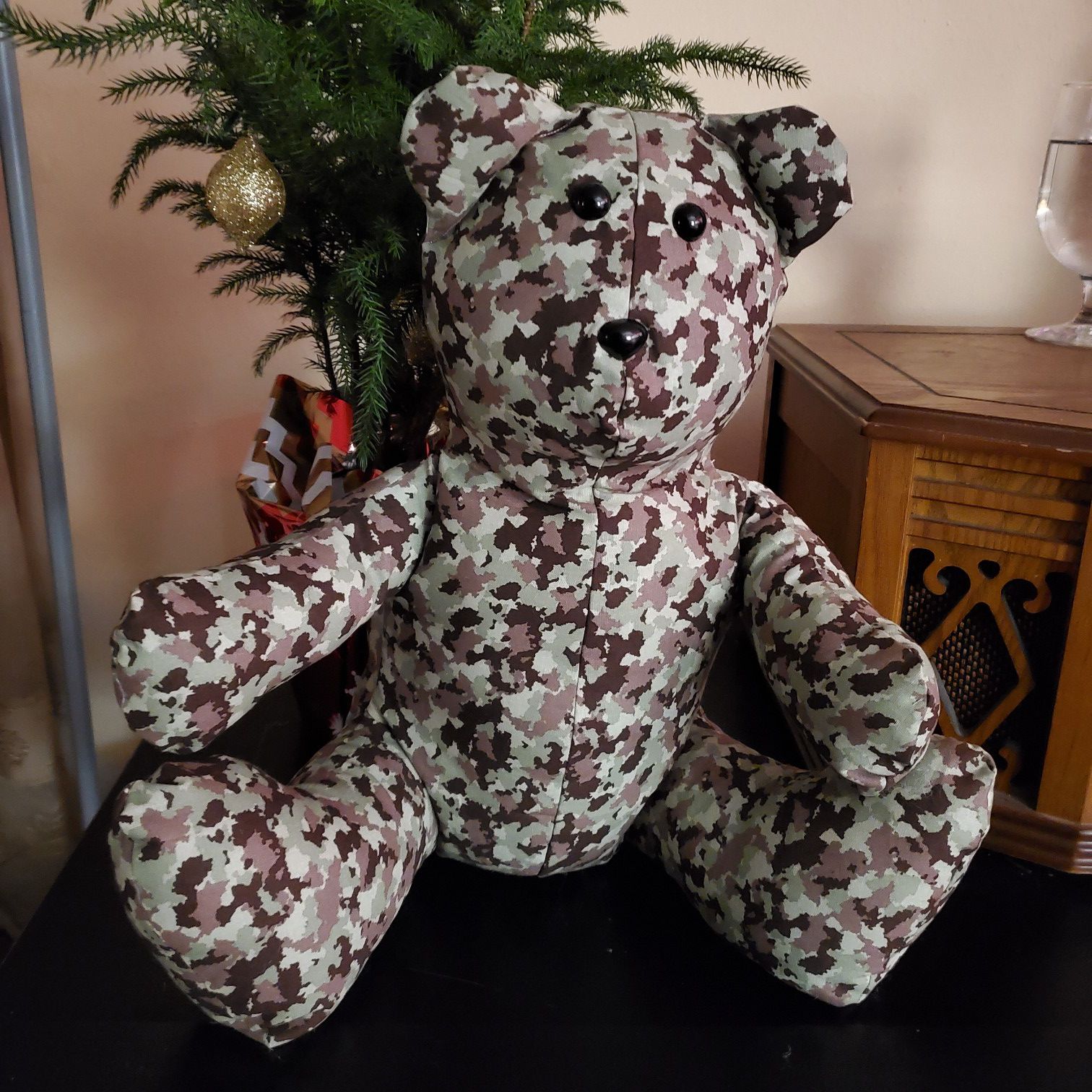 Handmade Camo Teddy Bear