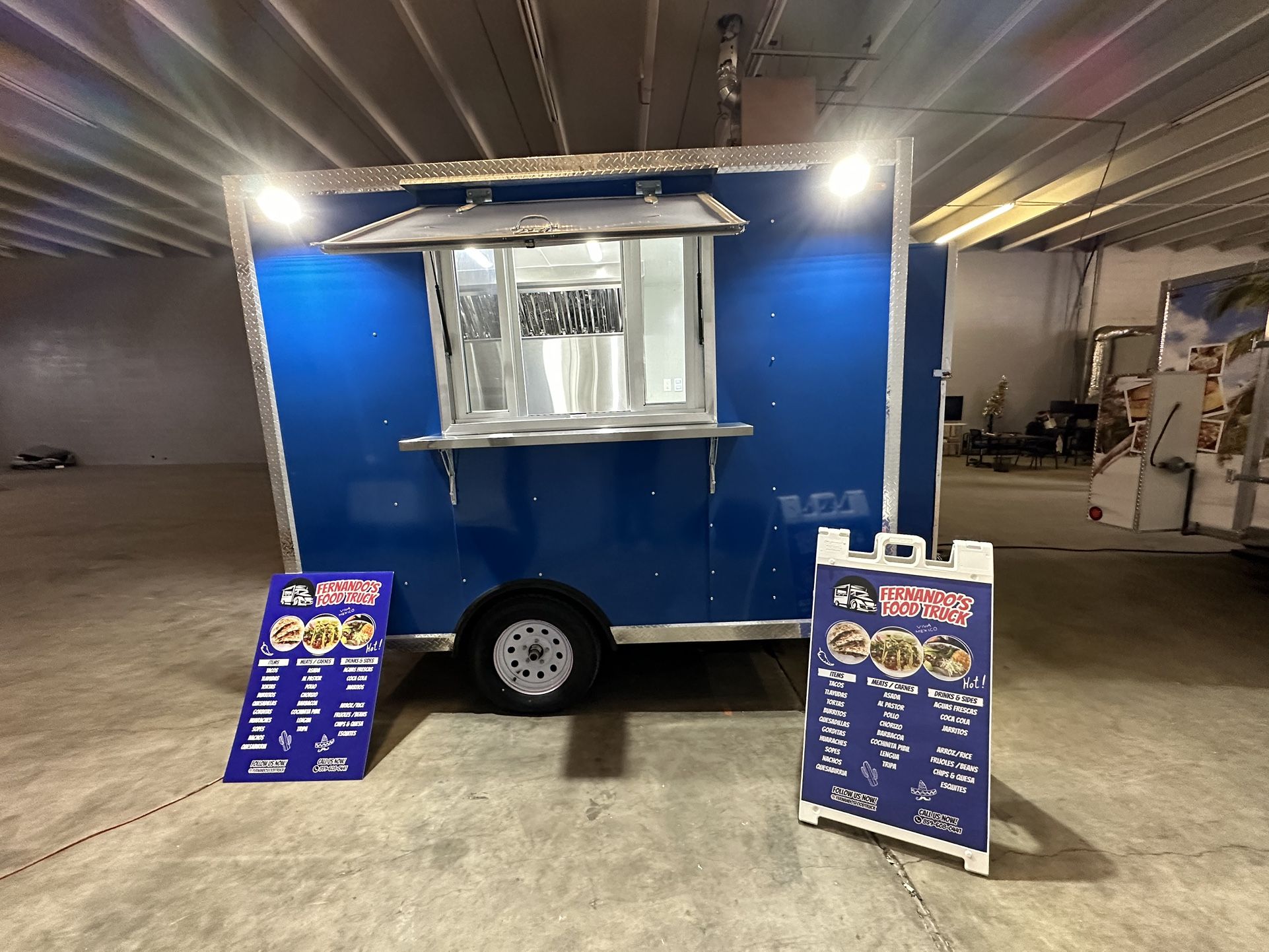 Food Trailer New Camion De Comida Azul