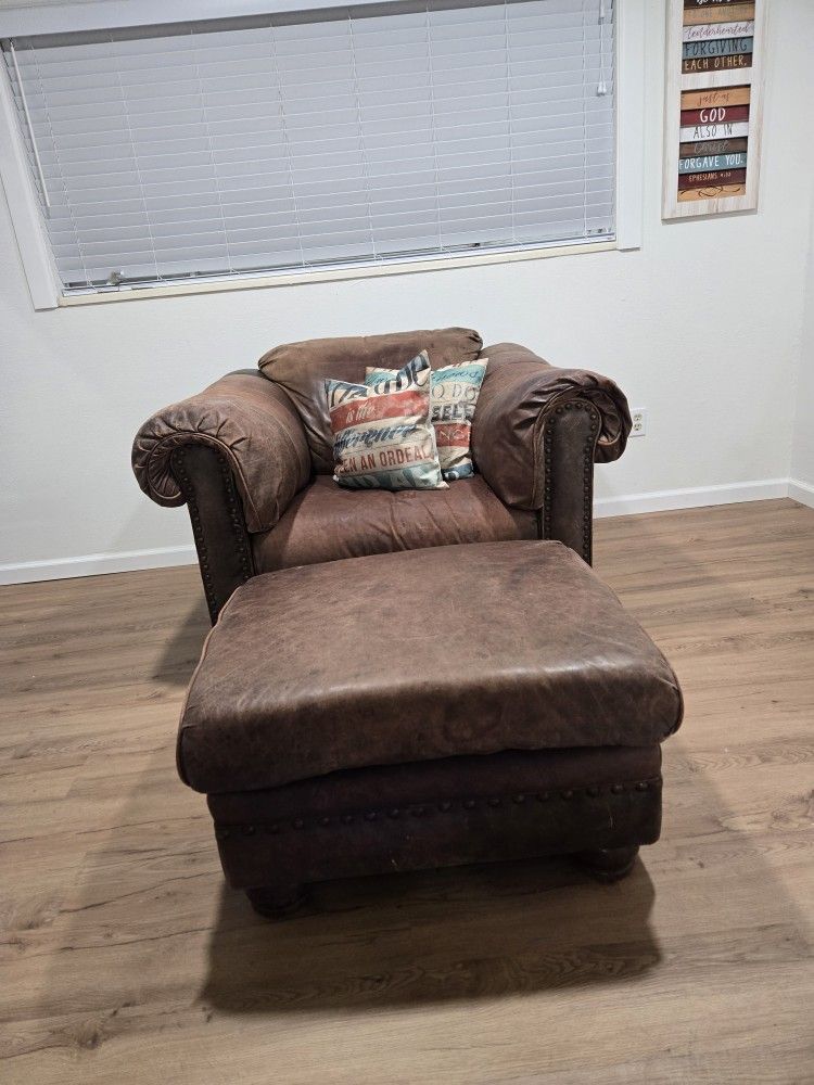 leather armchair