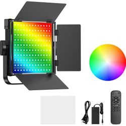 RGB Photography Lighting Kit, 50W Bi-Color LED Studio Lights, 2300k~8500k, CRI 97+ NEW