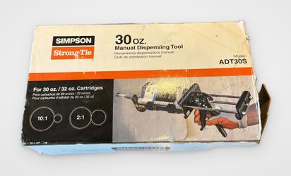 Simpson Strong-Tie ADT30S 30 oz Manual Epoxy/Adhesive Dispensing Tool, in Box