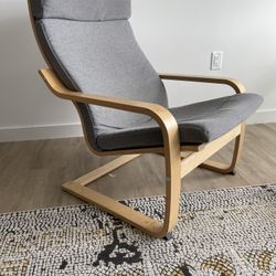 IKEA Poang Chair Modern Gray and Birch