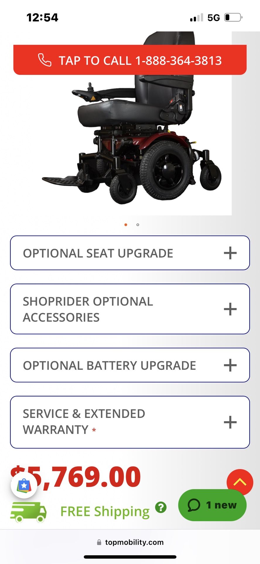 Electric power chair