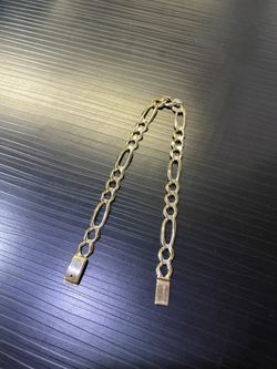 10K SOLID FIGARO BRACELET